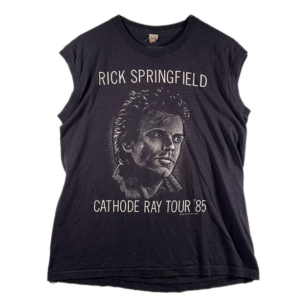 Vintage Screen Stars Rick Springfield Cathode Ray Tour Graphic T Shirt (Large)