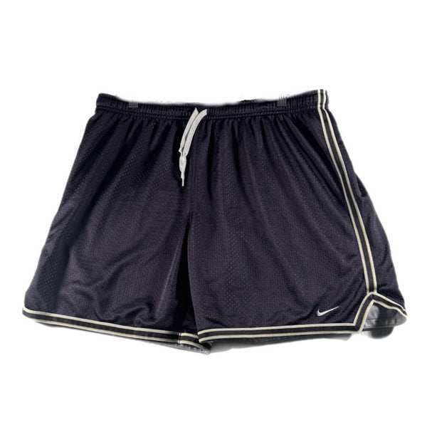 Vintage Y2K Nike Women’s Embroidered Swoosh Basketball Shorts Purple (Large)