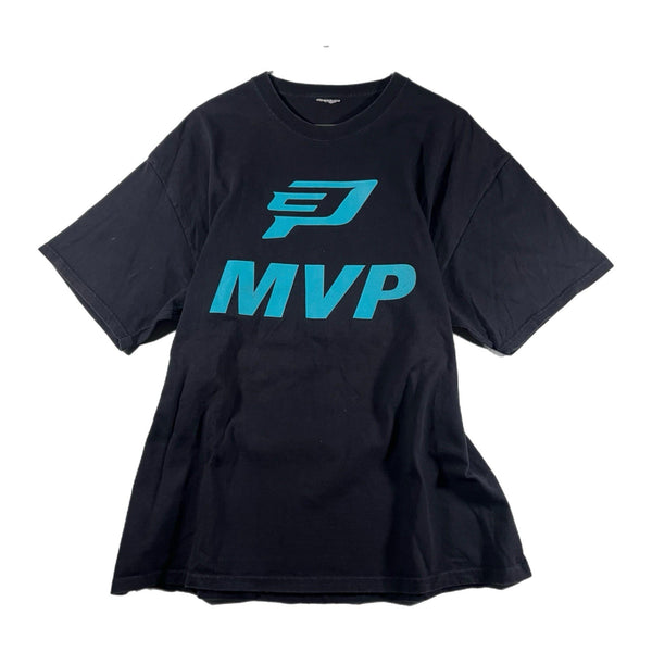 Vintage Jordan Mens Chris Paul CP3 MVP New Orleans Hornets T Shirt Black (Large)