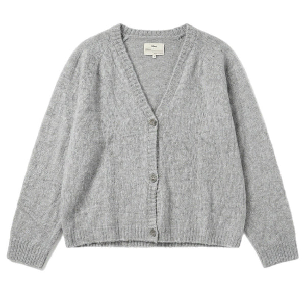 33mm Men's Vintage-Style Brushed-Knit Cardigan Button Sweater Gray (XL)