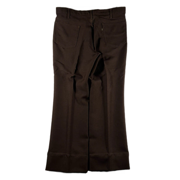 Vintage 70s Levi's Men's Rare Chino Pants Brown Black/Gold-Tab (Size 36x29)