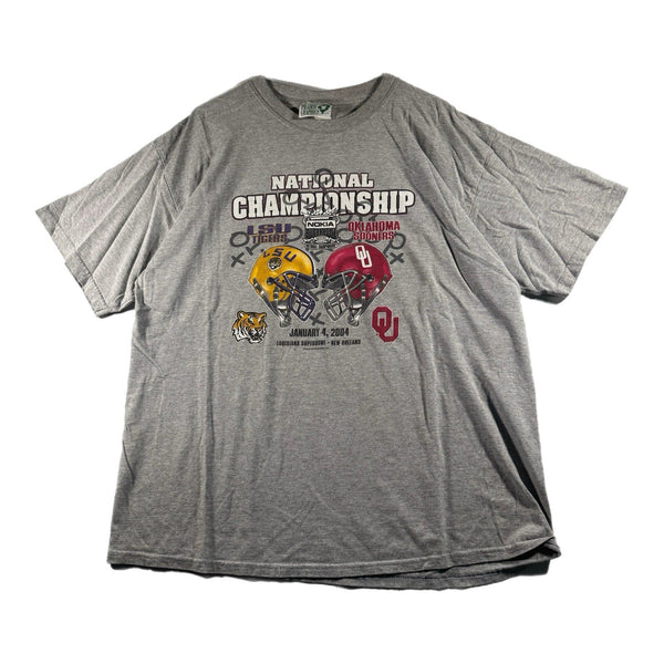 Vintage LSU Tigers NCAA Football 2004 National Champs Graphic T Shirt (XL)