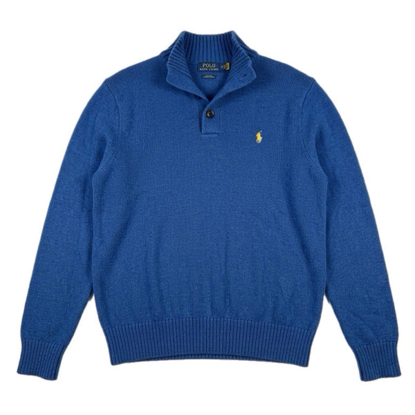 Polo Ralph Lauren Men's Sweater Knit Preppy Golf Button Pullover (Medium)