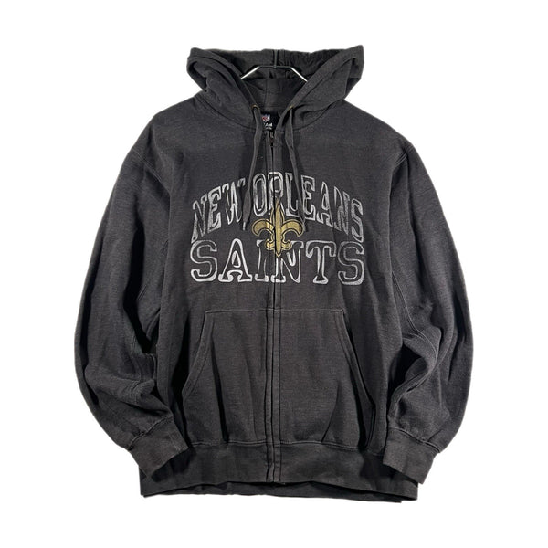 New Orleans Saints Men's NFL Football Full-Zip Graphic Hoodie Jacket (Medium)