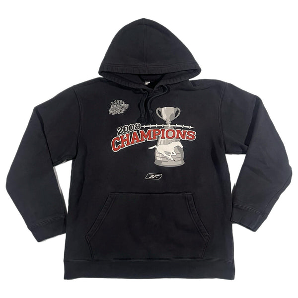 Y2K Reebok Calgary Stampeders CFL Grey Cup Champions Graphic Hoodie (Medium)