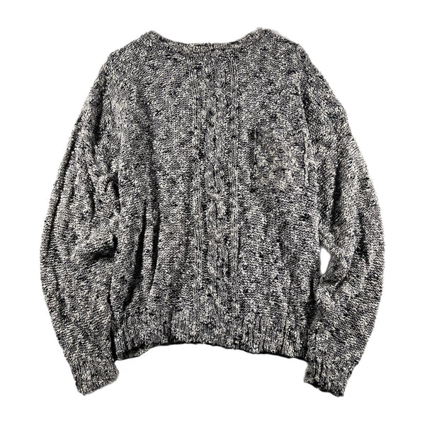 Vintage Collections Plus Women's Korea-Made Acrylic Cable-Knit Sweater (Large)