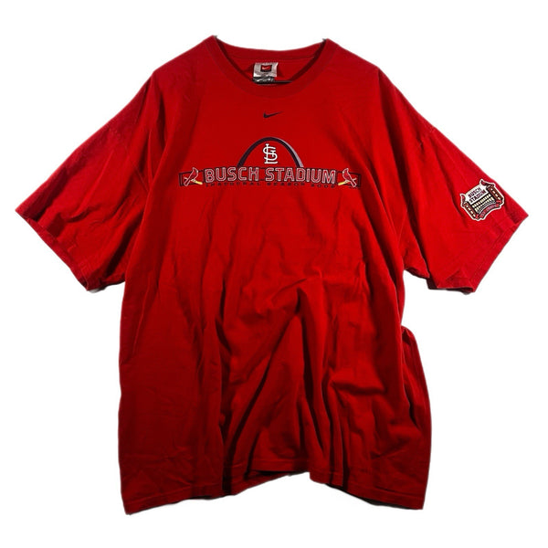 Vintage Nike St Louis Cardinals Men's Busch Stadium 2006 Graphic T Shirt (2XL)