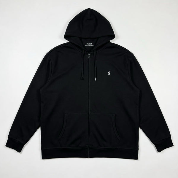 Polo Ralph Lauren Performance Full-Zip Hoodie Sweatshirt Jacket Black (2XL Tall)