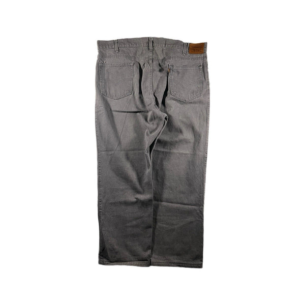 Vintage 80s Levi's Men's Leather-Tab USA-Made Gray Denim Jeans (Size 42x30)