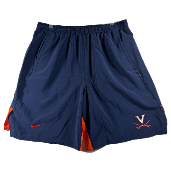 Nike Men’s Virginia Cavaliers Team-Issued On-Field Athletic Shorts Blue (XL)