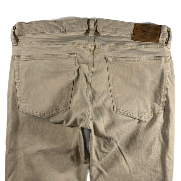 Vintage Polo Ralph Lauren Men's Slim Straight-Leg Khaki Pants (Size 36x34)