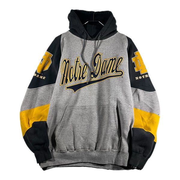 Vintage Galt Sand Men's Notre Dame Graphic Pullover Hoodie Sweatshirt (Large)