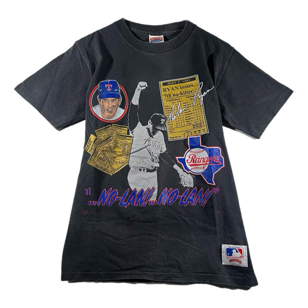 Vintage Texas Rangers Nolan Ryan 1991 MLB Baseball Graphic T Shirt (Medium)