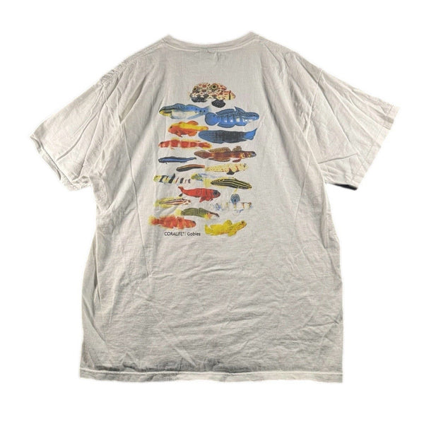 Vintage Men's Coralife Gobies Fish Nature Graphic Heavy-Cotton Tee Shirt (XL)