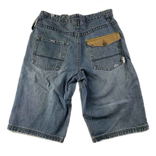 Vintage Y2K Timberland Women's Jean Shorts Workwear Jorts Denim (Size 16)