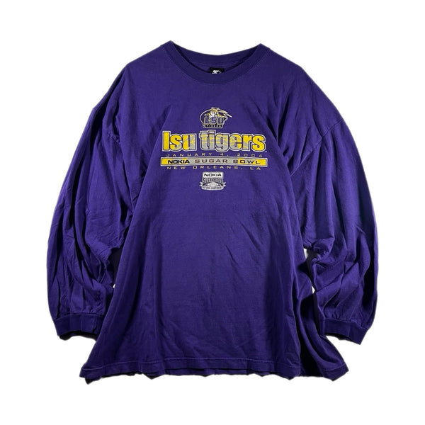 Vintage Z Starter Men's LSU Tigers Football Nokia Bowl Long Sleeve T Shirt (XL)
