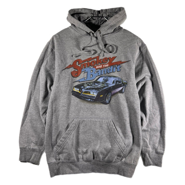 Vintage Universal Studios Smokey & Bandit Car Graphic Hoodie Sweatshirt (Small)