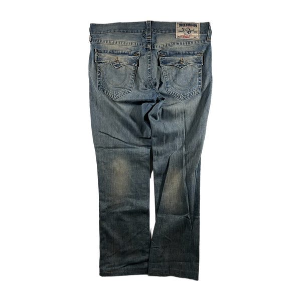 Y2K True Religion Men's Straight Premium Designer Denim Jeans (Size 36x32)