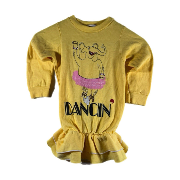 Vintage 70s Disney Youth Winnie The Pooh USA-Made Sweatshirt Skirt Rare (Size 6)