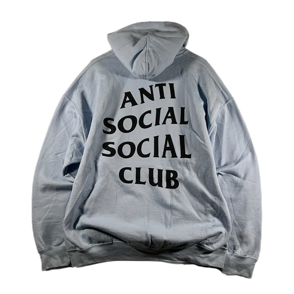 Anti Social Social Club Men's Graphic Hoodie Sweatshirt Pullover USA Blue (XL)