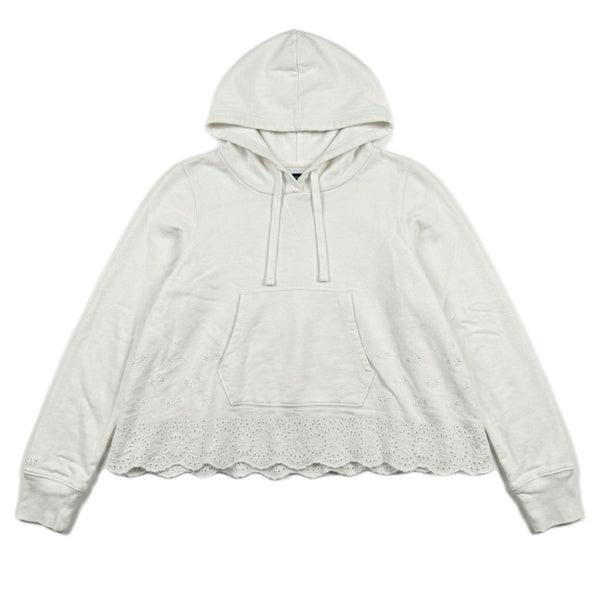 Vintage Women’s Ralph Lauren Cropped Hooded Sweater Pullover (Large)
