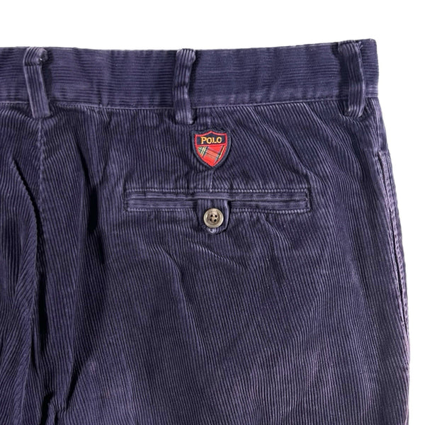 Vintage Polo Ralph Lauren Golf Mens Corduroy Preppy Pants Navy Rare (Size 36x32)