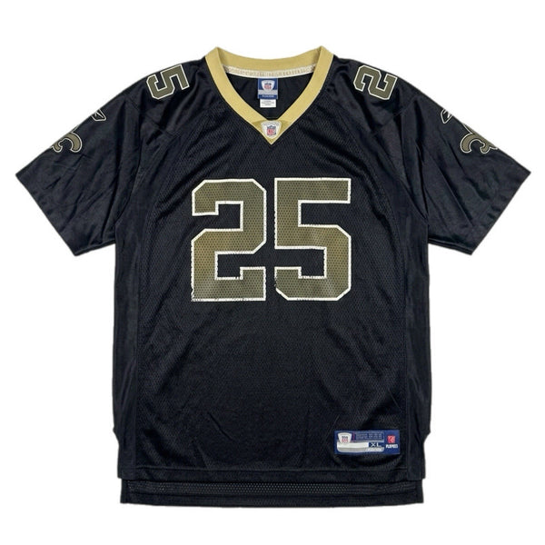 Vintage Reebok NFL New Orleans Saints Reggie Bush Football Jersey Black (XL)