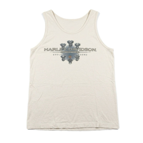 Vintage Y2K Harley Davidson Mens Motorcycle Sleeveless Graphic T Shirt Tank (XL)