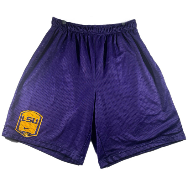Vintage NCAA Men’s Nike LSU Tigers Team-Issue Basketball Practice Shorts (2XL)