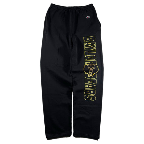 Vintage Champion Men's Baylor Bears Graphic Sweatpants Black (Medium)