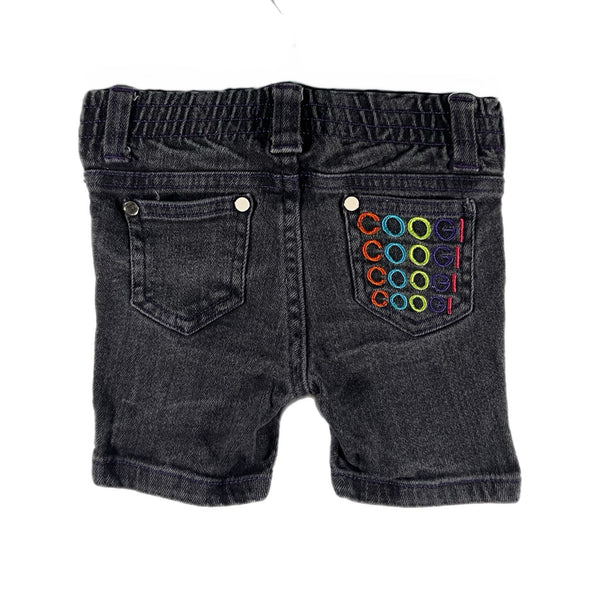 Coogi Baby Jorts Embroidered Logo Black/Gray (18 Months)