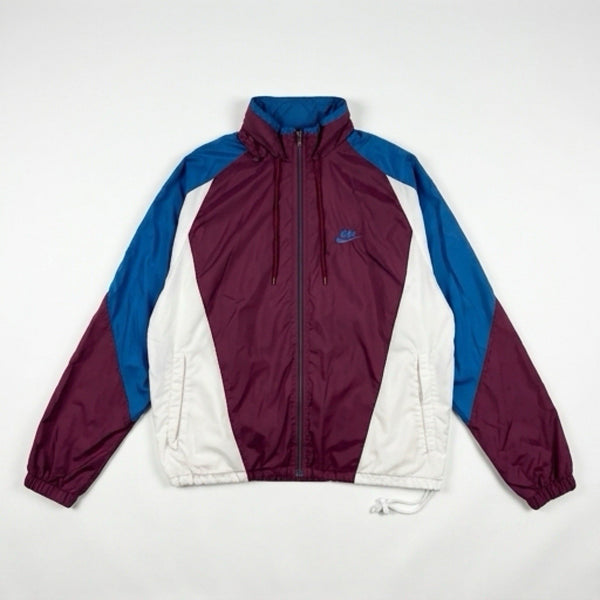 Vintage 80s Nike Men's Full-Zip Pack-Hood Windbreaker Track Jacket Rare (Large)