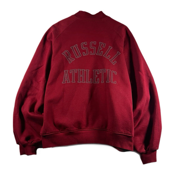 Vintage 90s Russell Athletics Men's Graphic USA-Made Sweatshirt Red (Large)