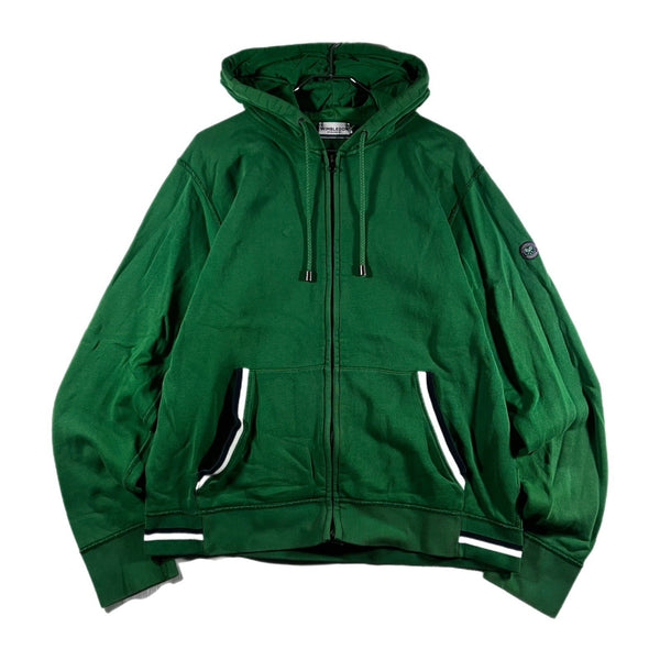 Wimbledon Women's Tennis Full-Zip 100%-Cotton Hoodie Sweatshirt Green Rare (XL)