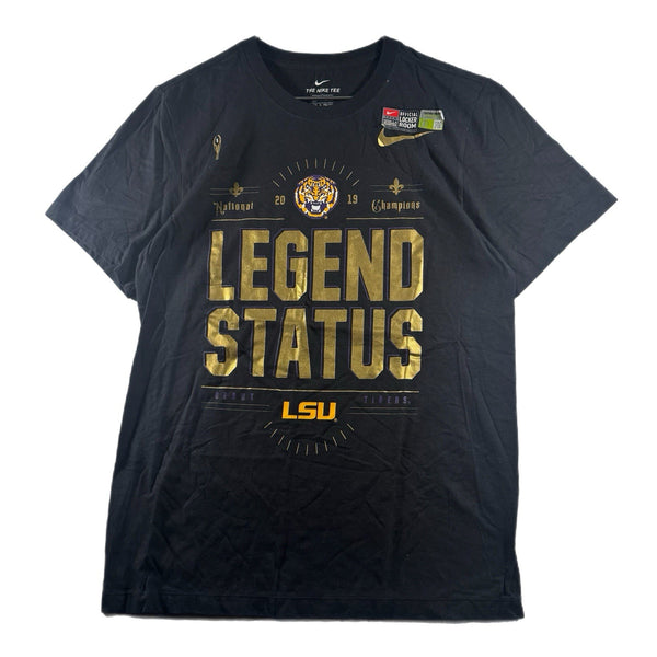 Nike 2019 Men's LSU Tigers NCAA Football National Champs Graphic T Shirt (Small)