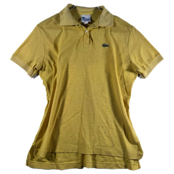 Vintage Haymaker Lacoste 1960s Single-Stitch USA-Made Polo Yellow (Size 40)