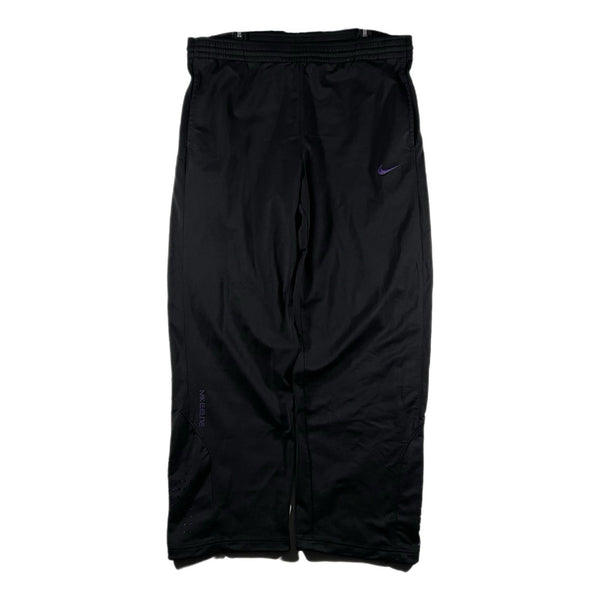 Nike Elite Men's Swoosh Dri-Fit Gym Basketball Athletic Pants Black/Purple (XL)