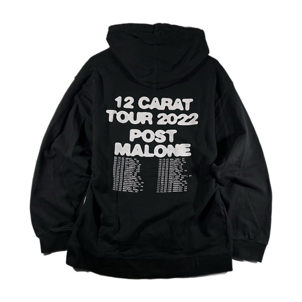 Post Malone Twelve Carat Tour 2022 Concert Puff-Graphic Hoodie Pullover (Large)
