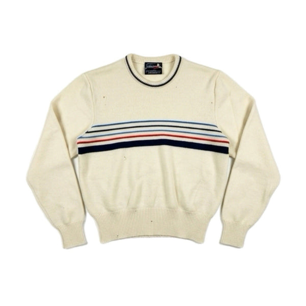 Vintage Demetre Women's Knit Pullover USA-Made Pure Virgin-Wool Sweater (Small)