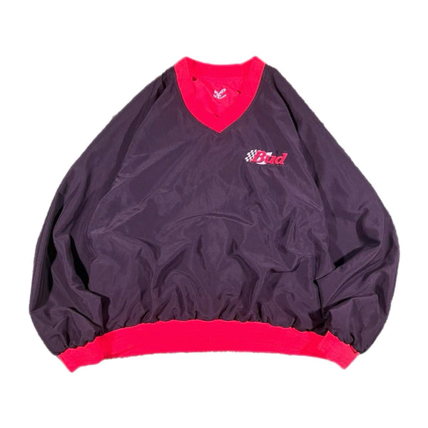 Vintage Dale Earnhardt Jr Reversible Pullover V-Neck Windbreaker Jacket (2XL)