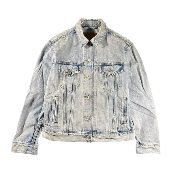 Vintage Levi’s Trucker Biker Men’s Stonewashed Jean Jacket 90s-Stlye (Medium)
