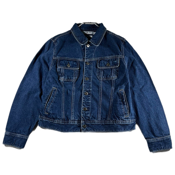 Vintage Tommy Hilfiger Women's Button Denim Trucker Jean Jacket Rare (XL)