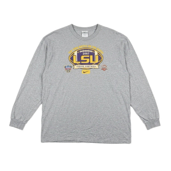 Vintage Y2K Nike LSU Tigers NCAA Football Sugar Bowl Champs Graphic T Shirt (XL)