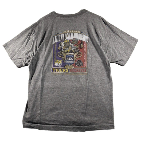 Vintage LSU Tigers NCAA Football 2008 National Champs Graphic T Shirt (XL)