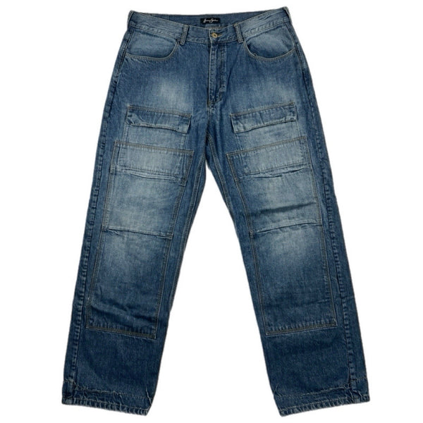 Vintage Y2K Sean John Men's Relaxed Skater Baggy Wide Jeans Rare (Size 38)