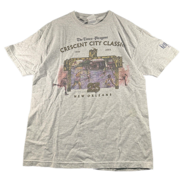 Vintage Men's New Orleans Crescent City Classic USA-Made Graphic T Shirt (Large)