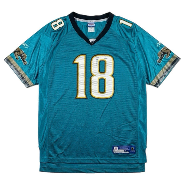 Vintage Reebok Youth Matt Jones Jacksonville Jaguars NFL Jersey Teal (XL)
