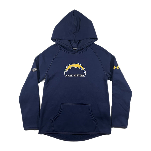 Under Armour San Diego Chargers Youth NFL Combine Hoodie Pullover Navy (Medium)